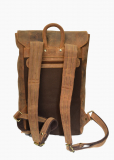 Vintage-Leder Rucksack Farbe braun